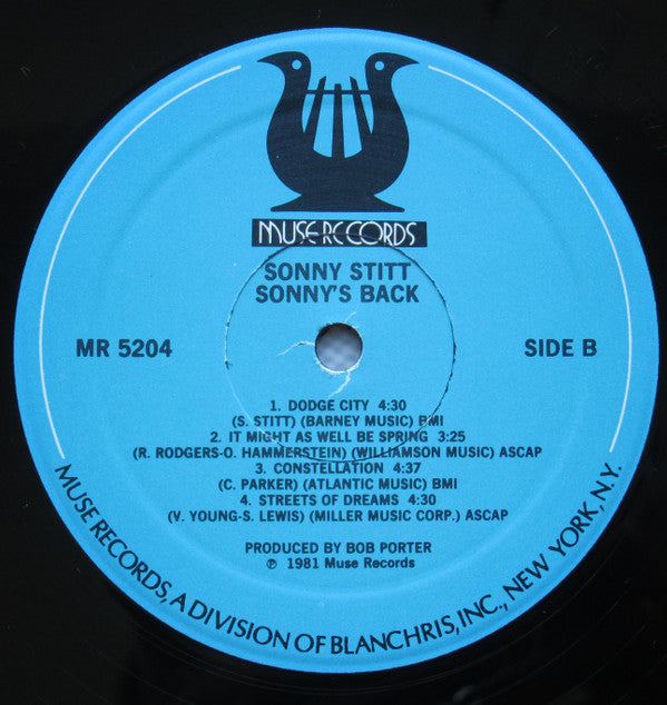 Sonny Stitt : Sonny's Back (LP, Album)