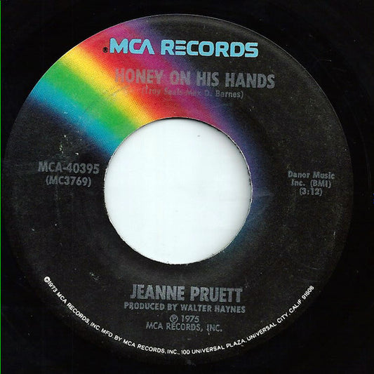 Jeanne Pruett : Honey On His Hands (7", Single, Pin)