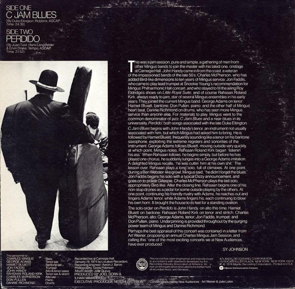 Charles Mingus : Mingus At Carnegie Hall (LP, Album, RI )
