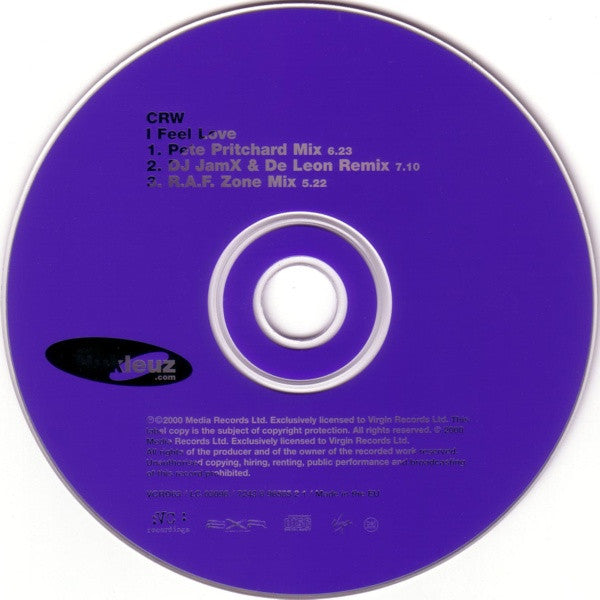 CRW : I Feel Love (CD, Single)