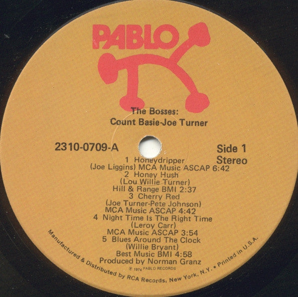 Count Basie / Joe Turner* : The Bosses (LP, Album)