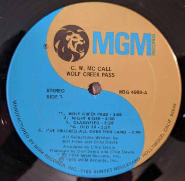 C.W. McCall : Wolf Creek Pass (LP, Album)
