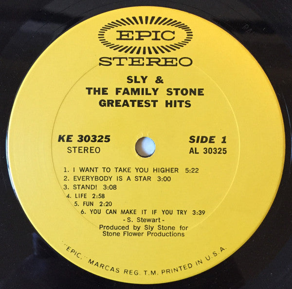Sly & The Family Stone : Greatest Hits (LP, Comp, San)
