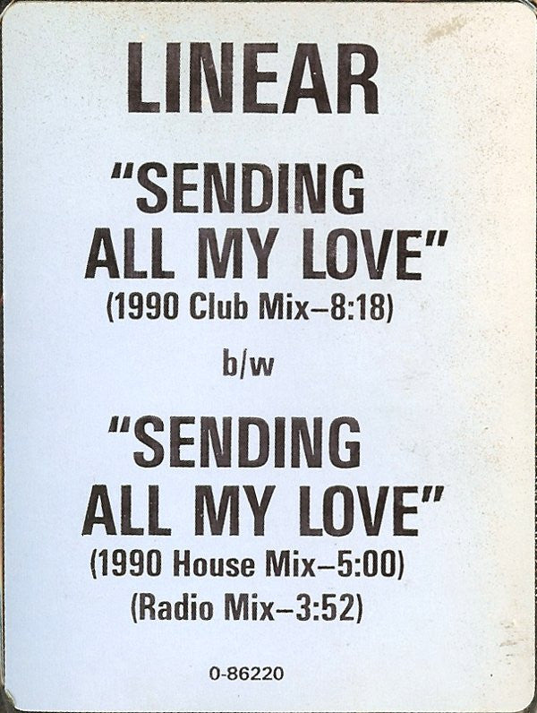 Linear : Sending All My Love (12")