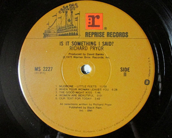 Richard Pryor : ...Is It Something I Said? (LP, Album, Win)