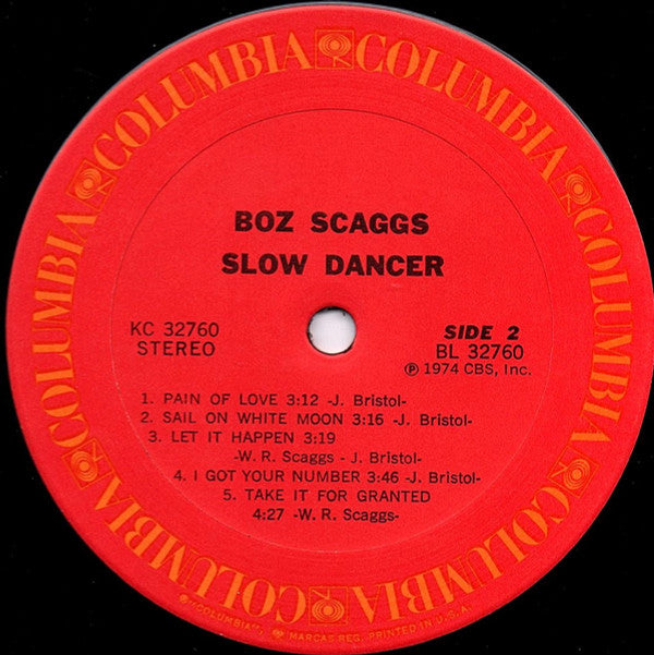 Boz Scaggs : Slow Dancer (LP, Album, San)