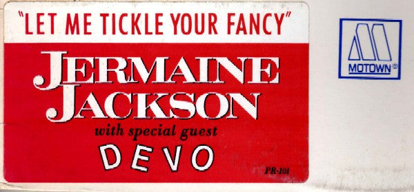 Jermaine Jackson With Special Guest Devo / Rick James : Let Me Tickle Your Fancy / Hard To Get (12", Promo)