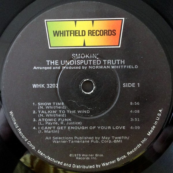 The Undisputed Truth : Smokin' (LP, Album, Win)
