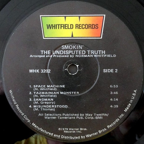 The Undisputed Truth : Smokin' (LP, Album, Win)