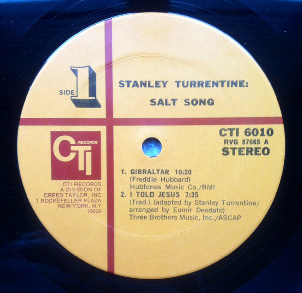 Stanley Turrentine : Salt Song (LP, Album, San)