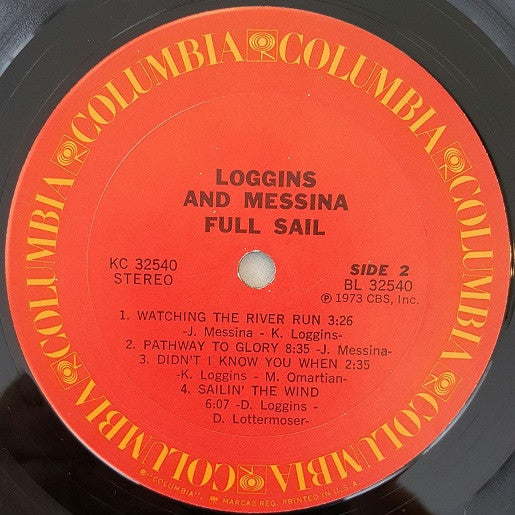 Loggins & Messina* : Full Sail (LP, Album, Pit)