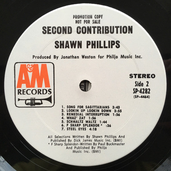 Shawn Phillips (2) : Second Contribution (LP, Album, Promo)