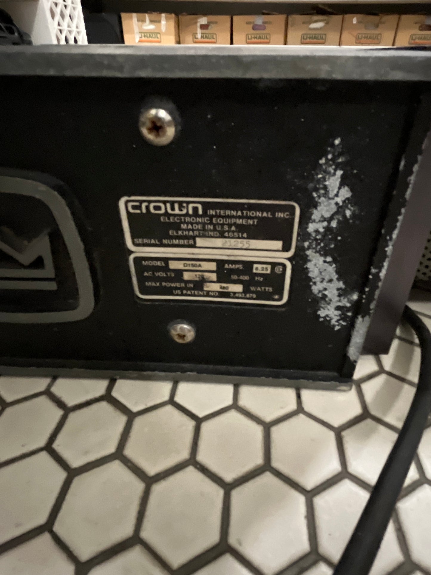Crown D150A Amp Untested