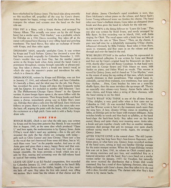Gene Krupa, Gene Krupa And His Orchestra : Drummer Man - Gene Krupa In Highest Fi (LP, Ltd)