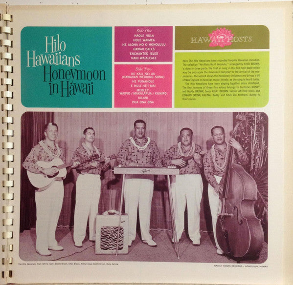 The Hilo Hawaiians : Honeymoon In Hawaii (LP, Album, Gol)