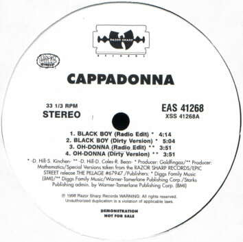 Cappadonna : Black Boy (12", Promo)