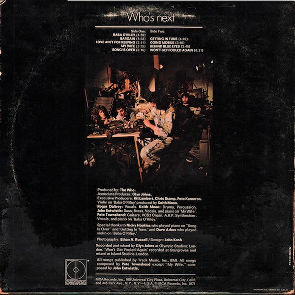 The Who : Who's Next (LP, Album)