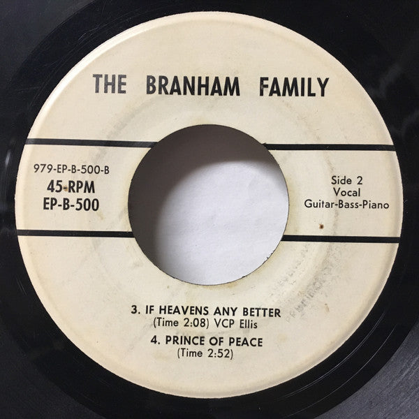 The Branham Family : The Branham Family (7", EP)