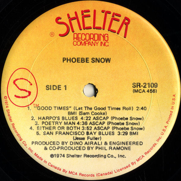 Phoebe Snow : Phoebe Snow (LP, Album)