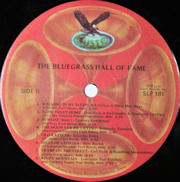 Various : The Bluegrass Hall Of Fame (LP, Album, Comp, Ltd, RE)
