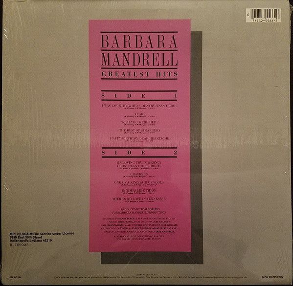 Barbara Mandrell : Greatest Hits (LP, Comp, Club, Ind)