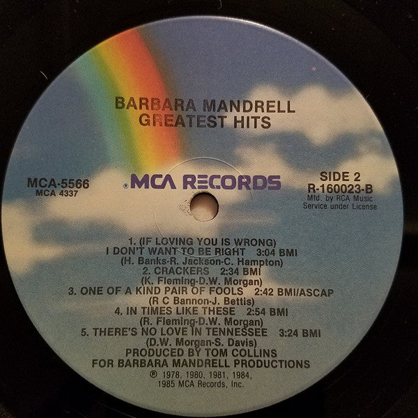 Barbara Mandrell : Greatest Hits (LP, Comp, Club, Ind)