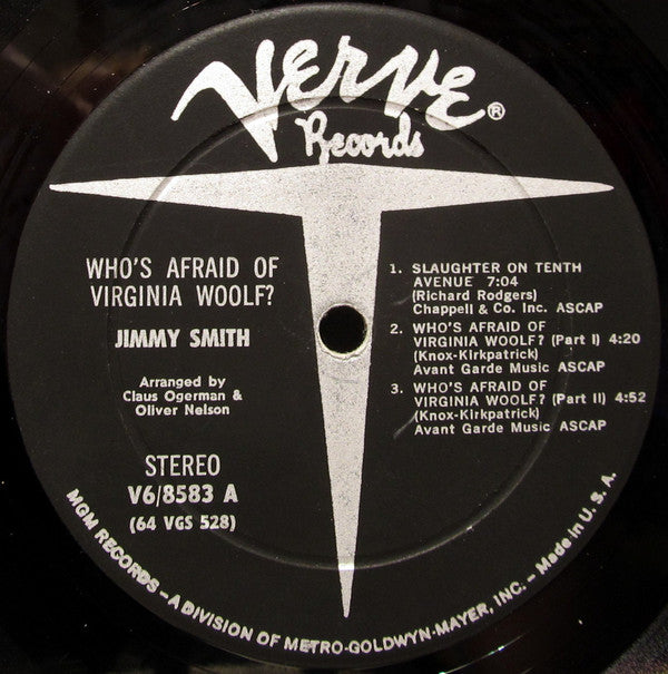 Jimmy Smith : Who's Afraid Of Virginia Woolf? (LP, Album)