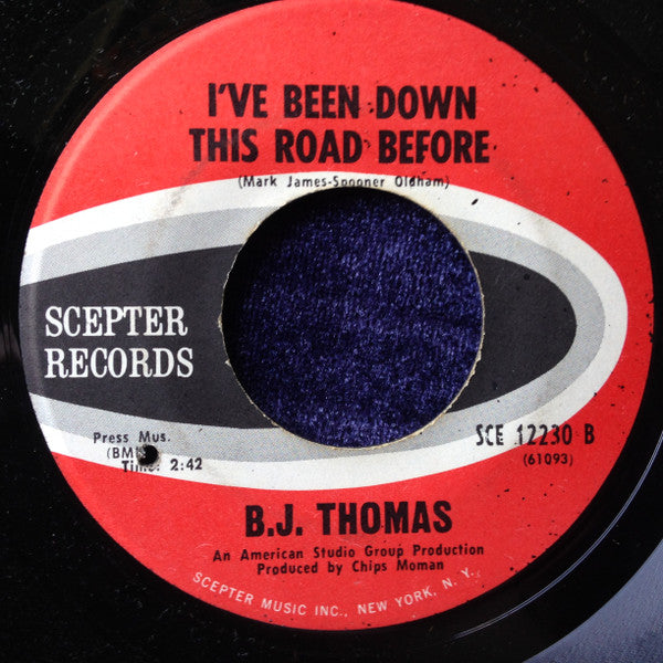 B.J. Thomas : Hooked On A Feeling (7", Single, Jac)