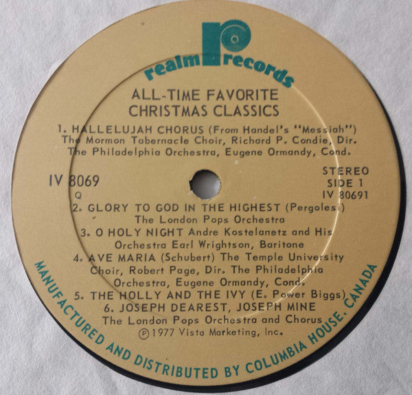 Various : All-Time Favorite Christmas Classics (LP, Comp, Club)