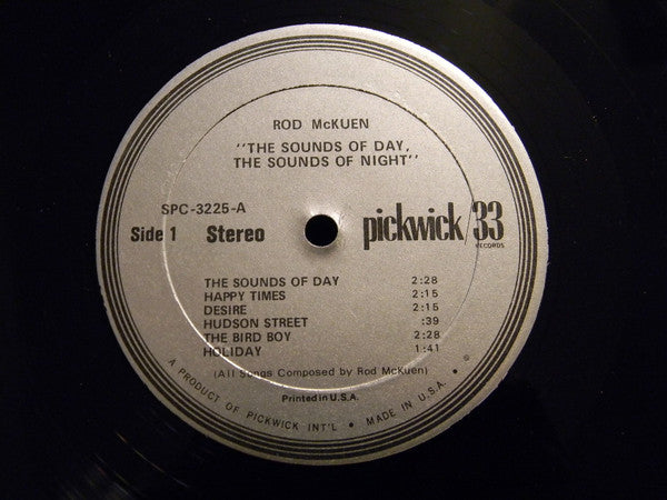 Rod McKuen : The Sounds Of Day, The Sounds Of Night. (LP, Comp)