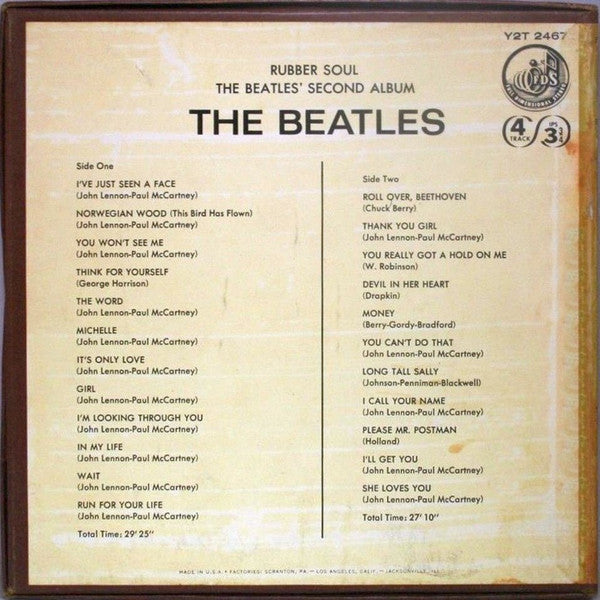 The Beatles : Rubber Soul / The Beatles' Second Album (Reel, 4tr Stereo, 7" Reel, Comp)