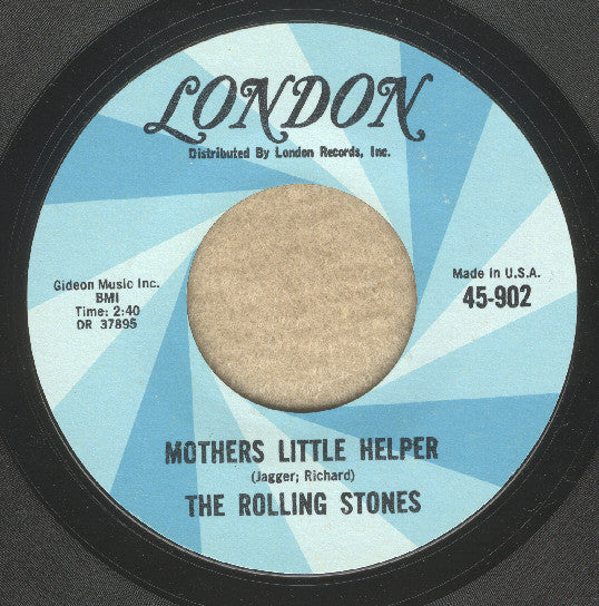 The Rolling Stones : Mother's Little Helper / Lady Jane (7", Single, Styrene, Mon)
