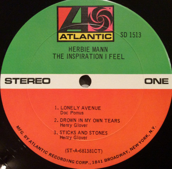 Herbie Mann : The Inspiration I Feel (LP, Album)