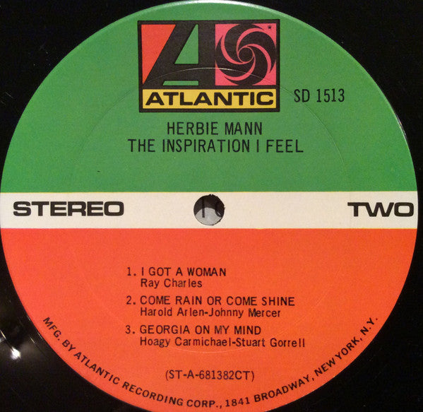 Herbie Mann : The Inspiration I Feel (LP, Album)