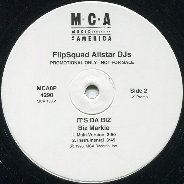 FlipSquad Allstar DJs* : Members Only / It's Da Biz (12", Promo)