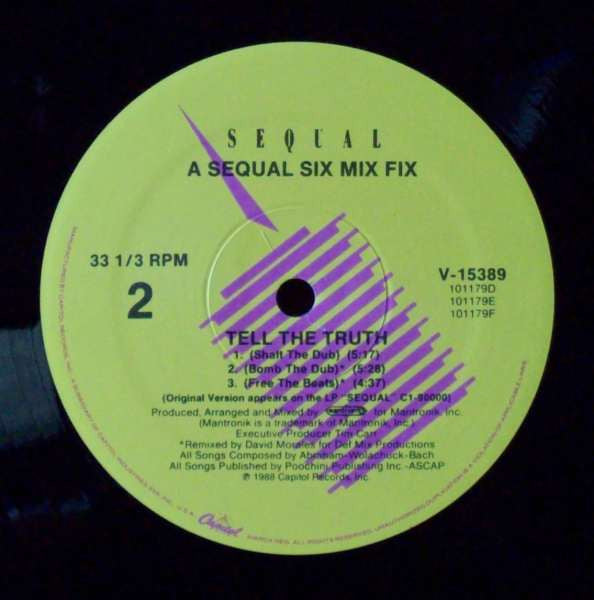 Sequal : Tell The Truth (12", Single)