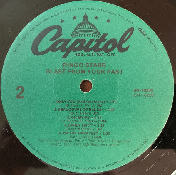 Ringo Starr : Blast From Your Past (LP, Comp, RE)
