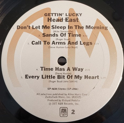 Head East : Gettin' Lucky (LP, Album, Ter)
