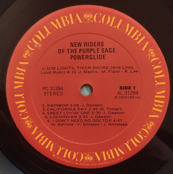 New Riders Of The Purple Sage : Powerglide (LP, Album, RE)