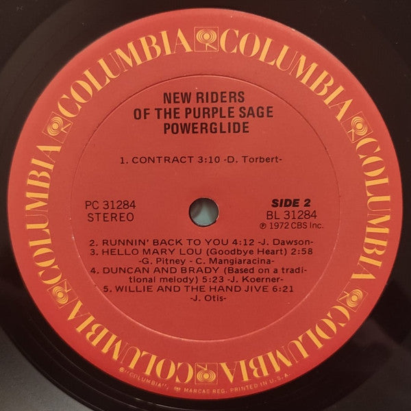 New Riders Of The Purple Sage : Powerglide (LP, Album, RE)