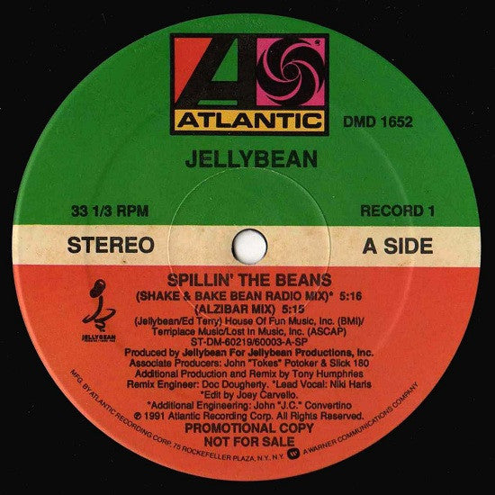 John "Jellybean" Benitez : Spillin' The Beans (2x12", Promo)