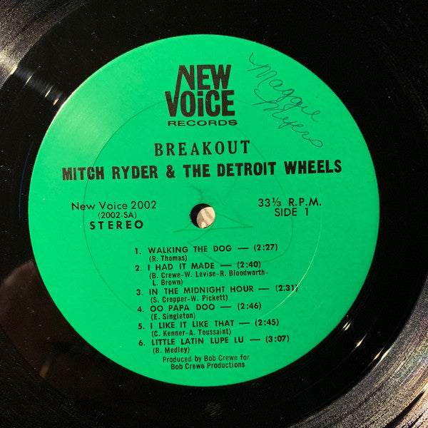 Mitch Ryder & The Detroit Wheels : Breakout...!!! (LP, Album)