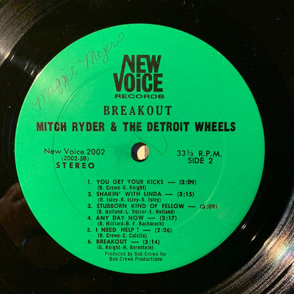 Mitch Ryder & The Detroit Wheels : Breakout...!!! (LP, Album)