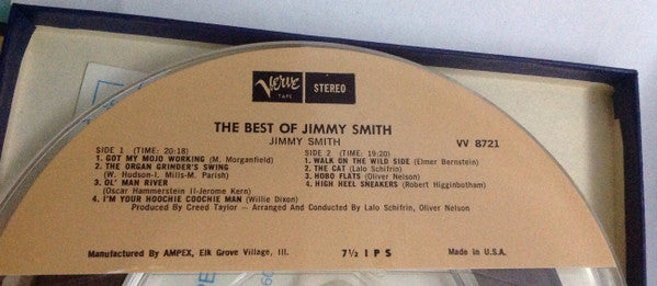 Jimmy Smith : The Best Of Jimmy Smith (Reel, 4tr Stereo, 7" Reel, Comp)
