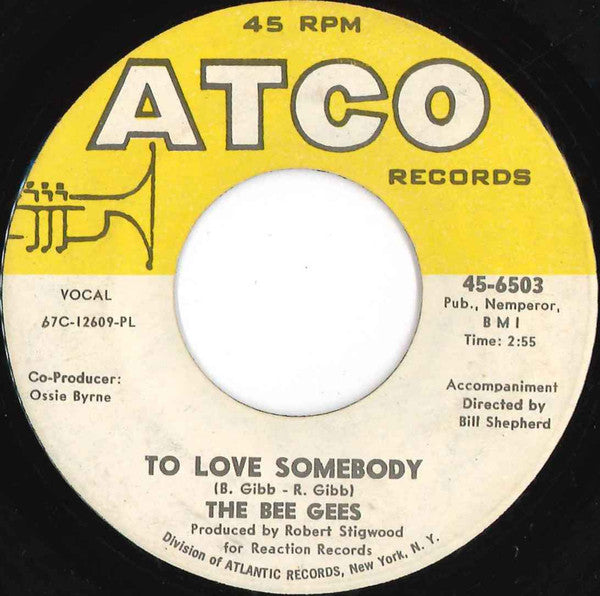 The Bee Gees* : To Love Somebody (7", Single, PL )