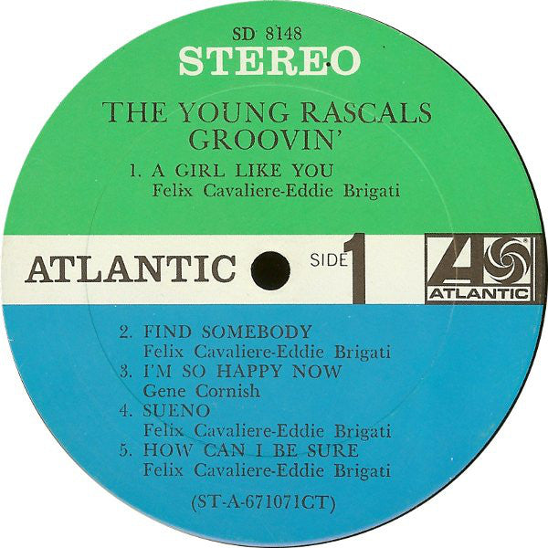 The Young Rascals : Groovin' (LP, Album, RP, Ter)