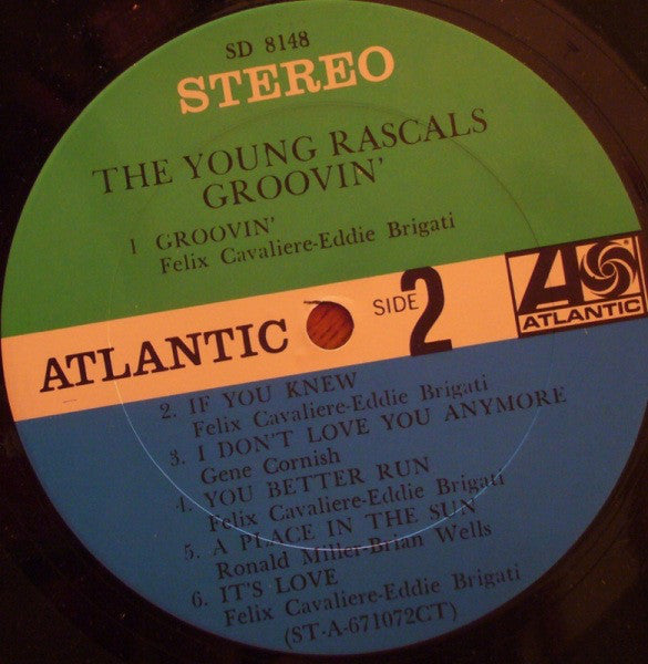 The Young Rascals : Groovin' (LP, Album, RP, Ter)