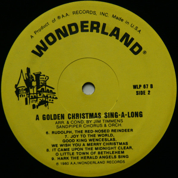 Jim Timmens, Sandpiper Chorus And Orchestra* : A Golden Christmas Sing-A-Long (LP, RE)