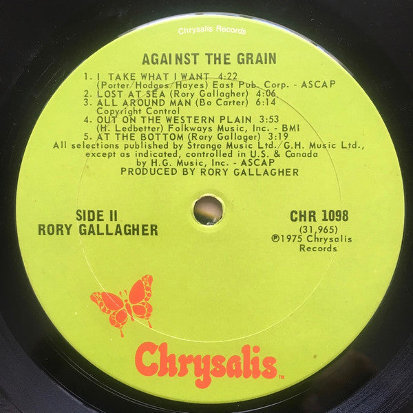 Rory Gallagher : Against The Grain (LP, Album, San)