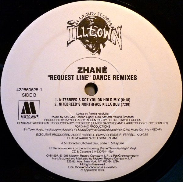 Zhané : Request Line (Dance Remixes) (12")